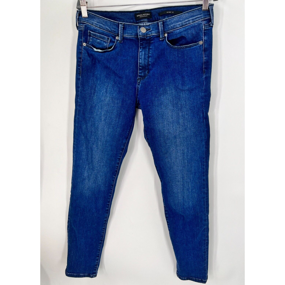 Banana Republic Skinny Dove Denim Jeans Blue Mid Rise Women's Size 31